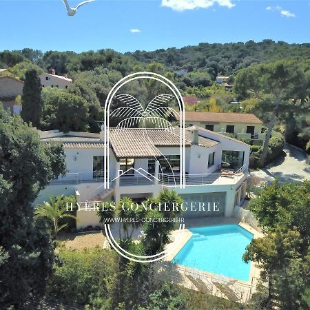 Villa L'Arbanaise Vue Mer Piscine Presqu'Ile Giens By Hc Hyères Exteriér fotografie