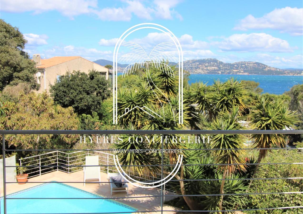 Villa L'Arbanaise Vue Mer Piscine Presqu'Ile Giens By Hc Hyères Exteriér fotografie